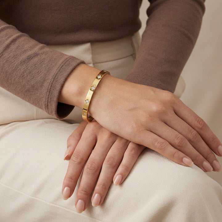 Bracelet trèfle d’or