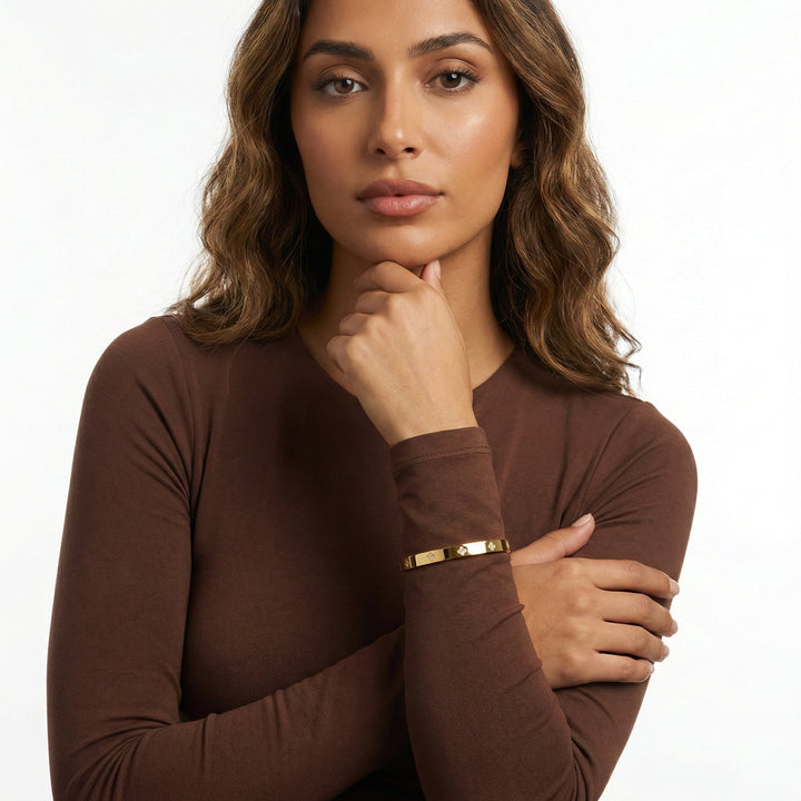 Bracelet trèfle d’or