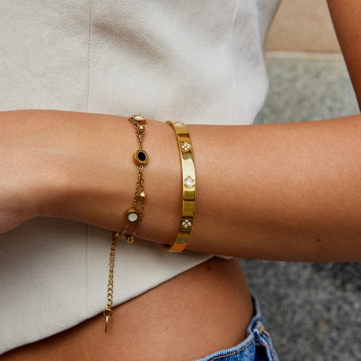 Bracelet trèfle d’or