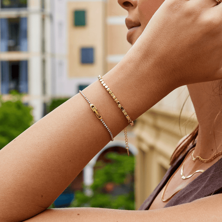 Bracelet cube en or 18 carats Lexi