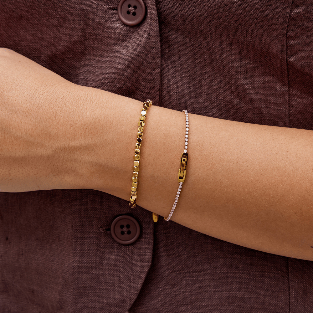 Bracelet cube en or 18 carats Lexi