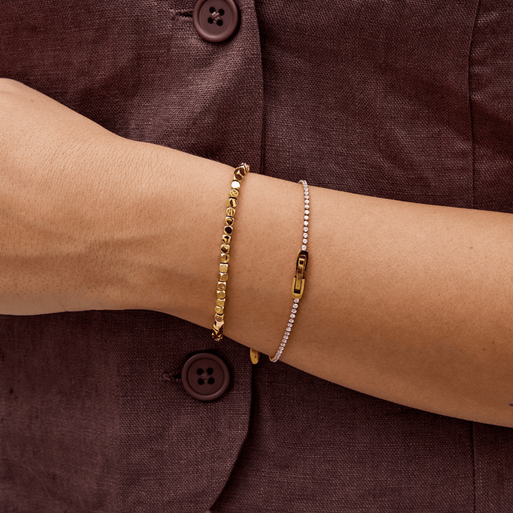 Bracelet cube en or 18 carats Lexi